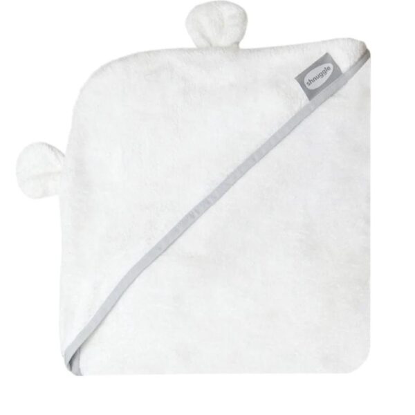 Asciugamano con cappuccio SHNUGGLE, bianco, 85 x 85 cm